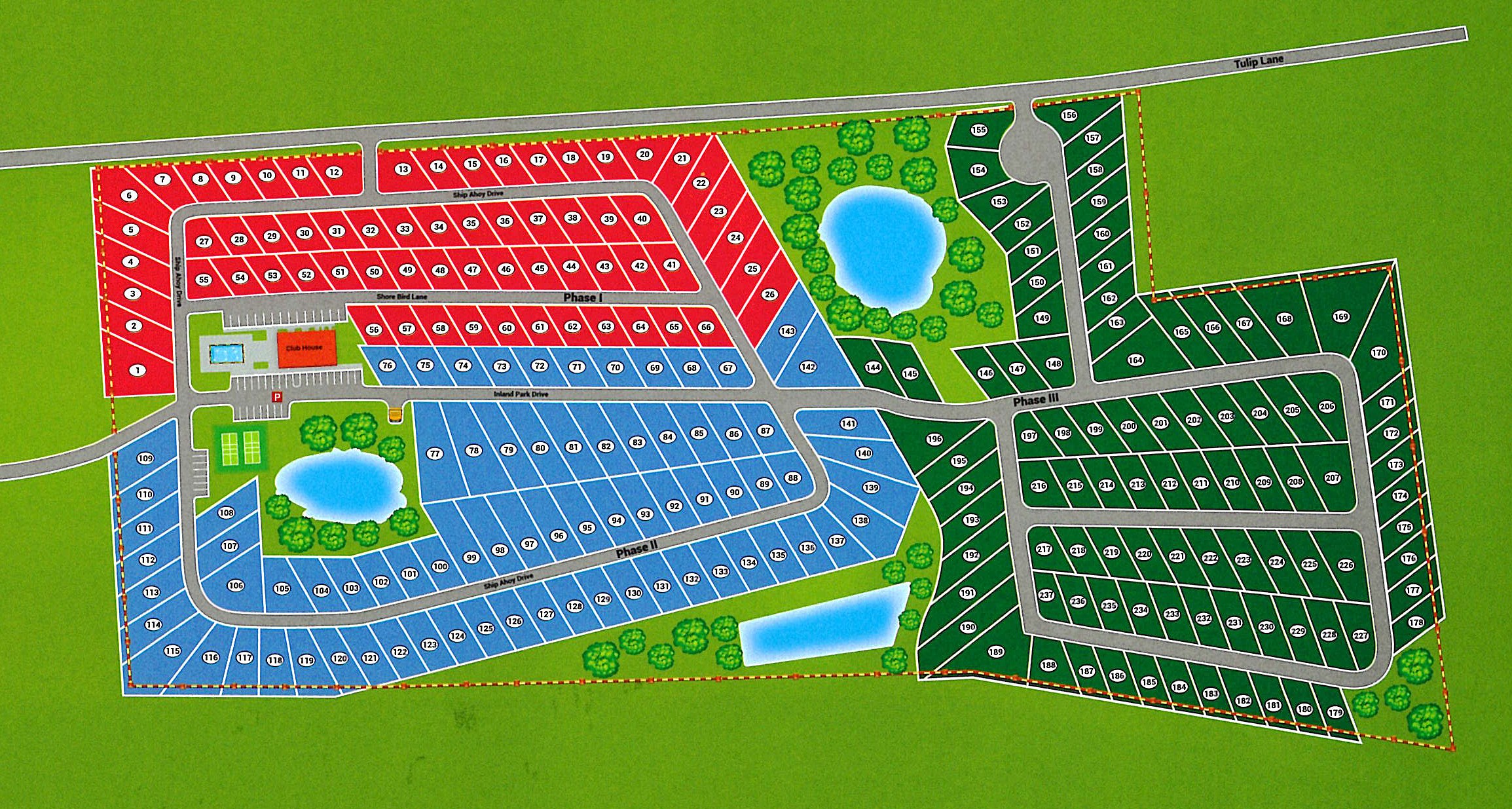 Park City RV Preserve site map